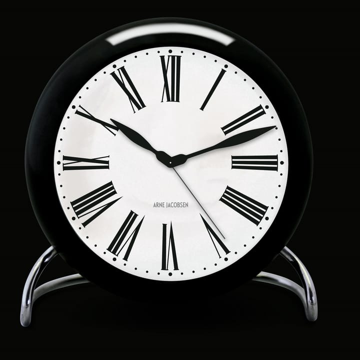 AJ Roman bord ur, sort Arne Jacobsen Clocks