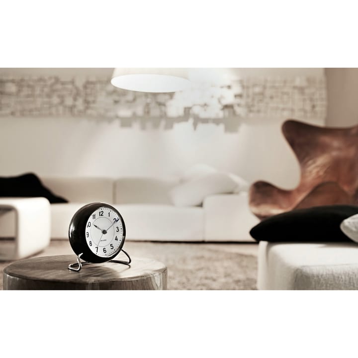 AJ Station bordur, sort Arne Jacobsen Clocks