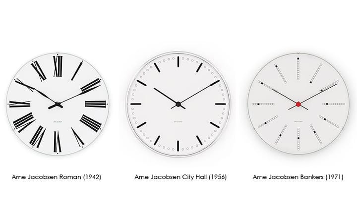 Arne Jacobsen Bankers ur, Ø 160 mm Arne Jacobsen Clocks