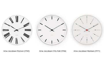 Arne Jacobsen Bankers ur - Ø 210 mm - Arne Jacobsen Clocks