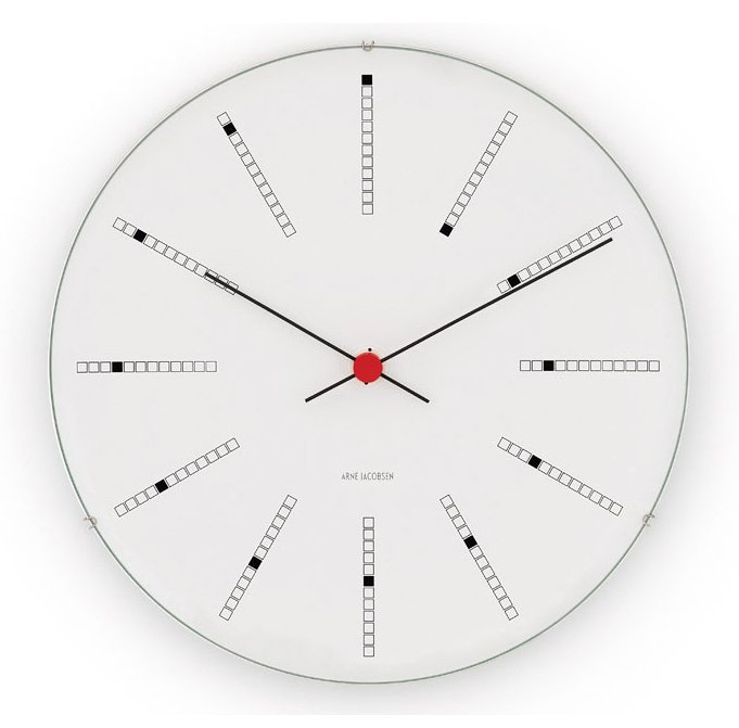 Arne Jacobsen Clocks Arne Jacobsen Bankers ur Ø 290 mm