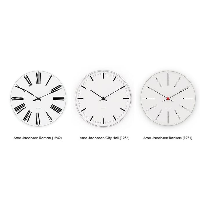 Arne Jacobsen Bankers ur, Ø 290 mm Arne Jacobsen Clocks