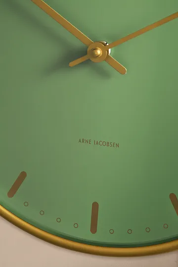 Arne Jacobsen City Hall ur - Grøn, Ø21 cm - Arne Jacobsen Clocks