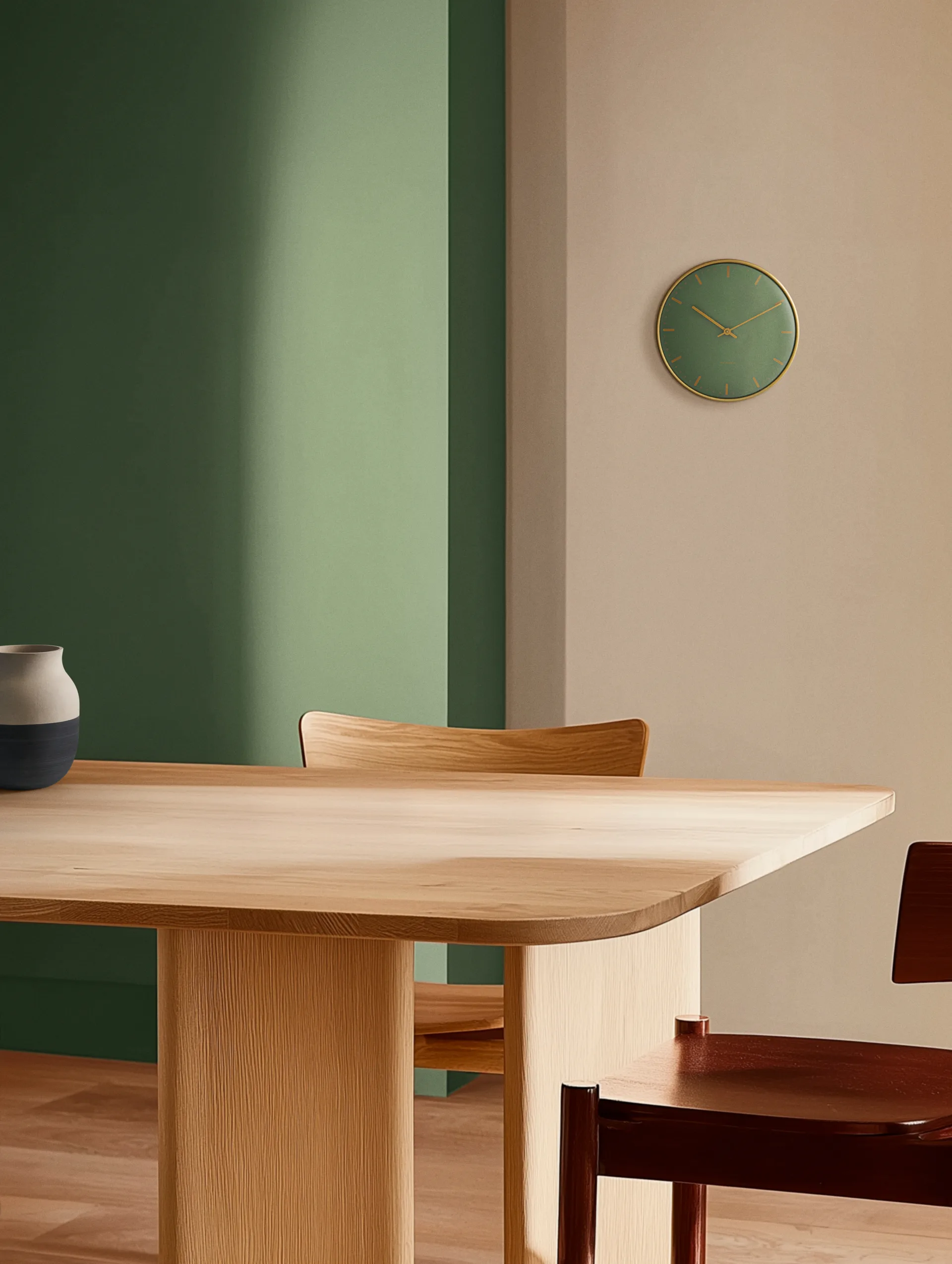 Arne Jacobsen City Hall ur, Grøn, Ø21 cm Arne Jacobsen Clocks