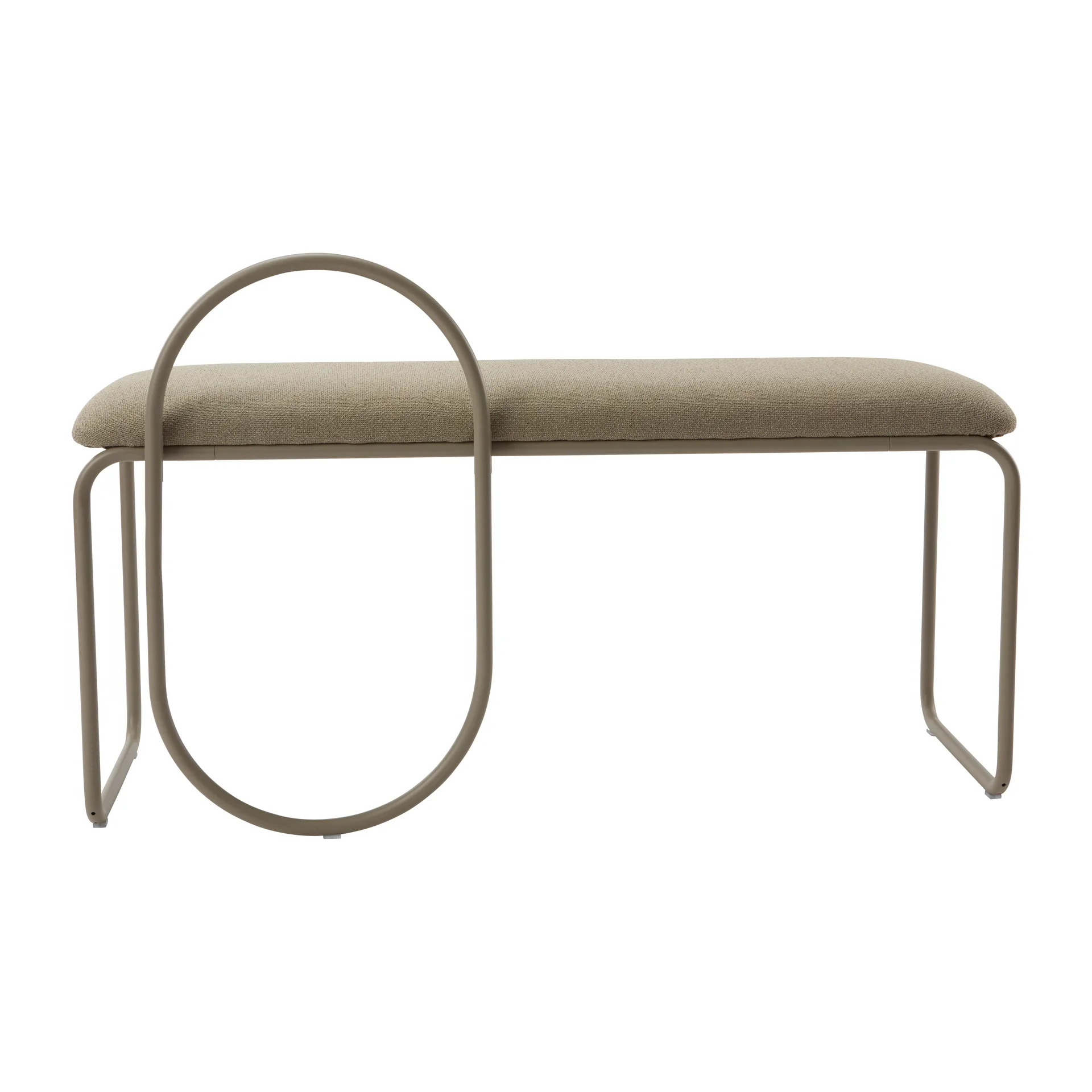 Angui bænk bouclé, Taupe AYTM