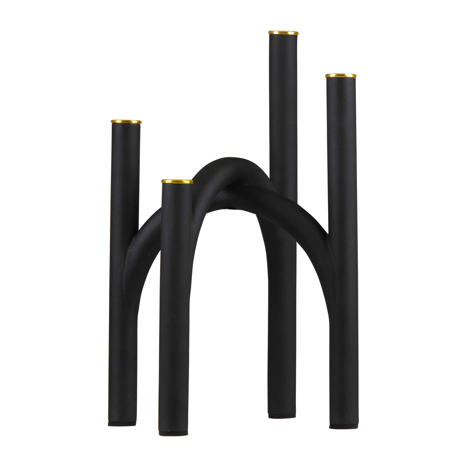 Angui lysestage 34 cm, Sort/Guld AYTM