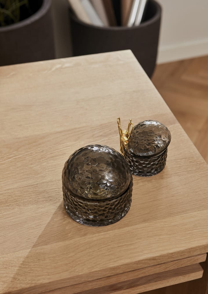 Arura æske med låg 8 cm, Sort AYTM