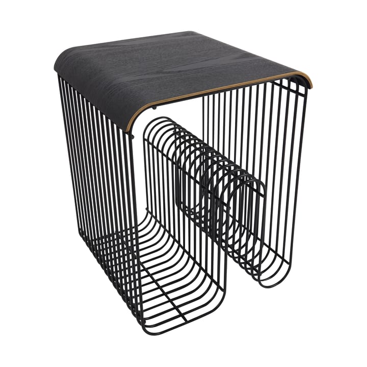 Curva bakke/topplade til Curva taburet 33 cm, Sort AYTM