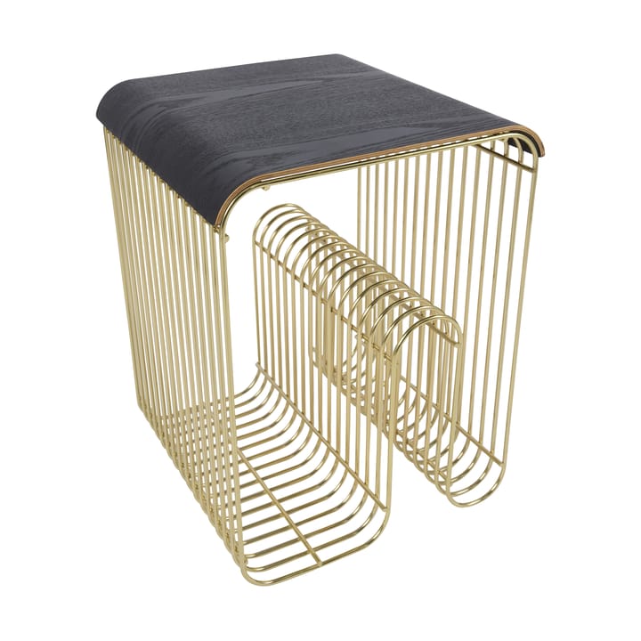 Curva bakke/topplade til Curva taburet 33 cm, Sort AYTM