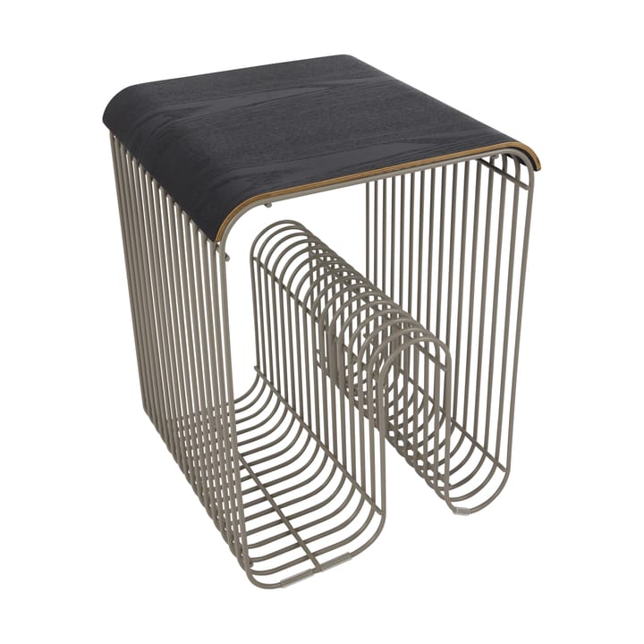 Curva bakke/topplade til Curva taburet 33 cm, Sort AYTM