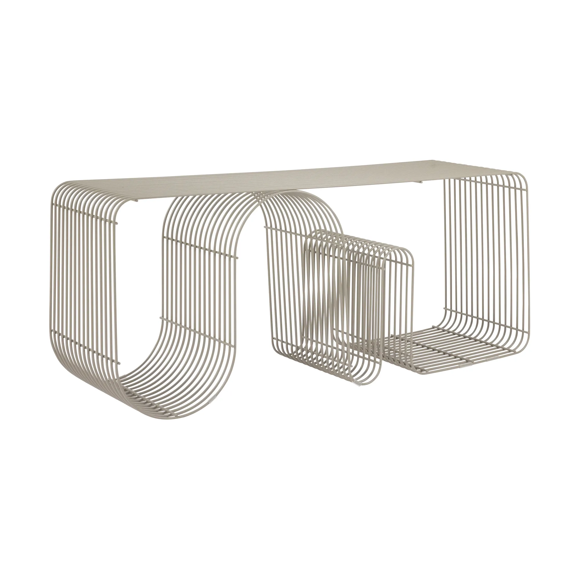 Curva siddebænk 100 cm, Taupe AYTM