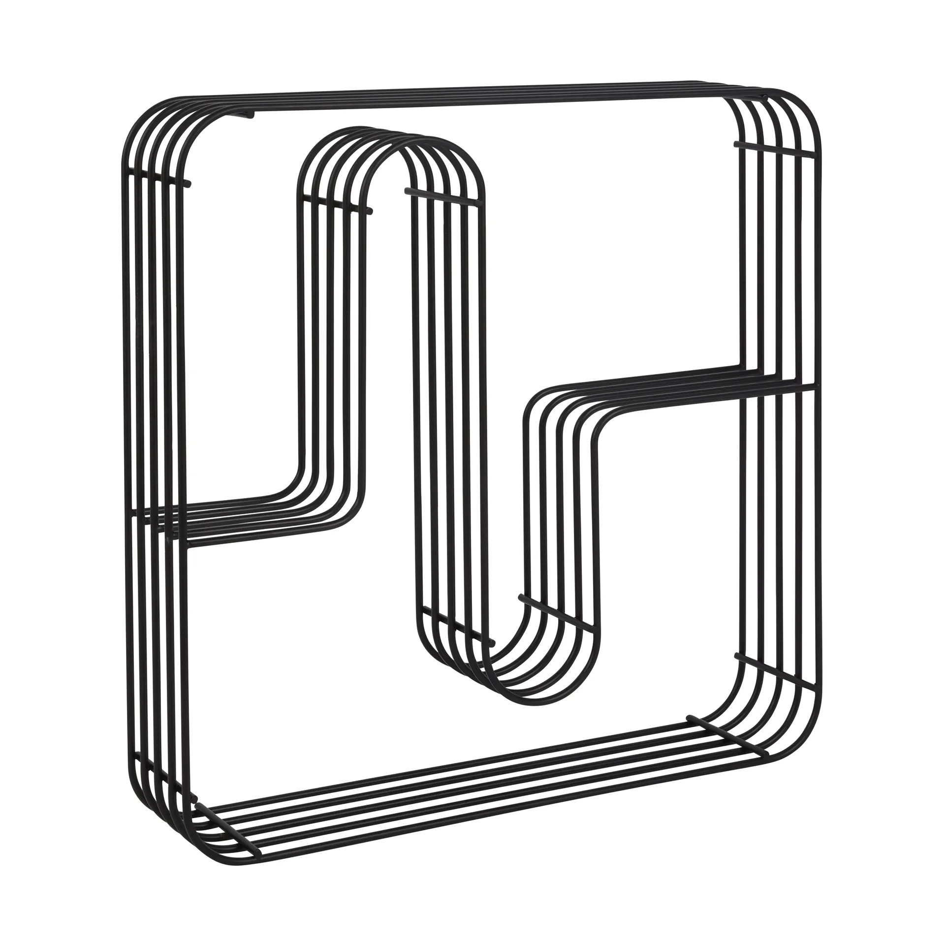 Curva væghylde kvadratisk, Sort AYTM