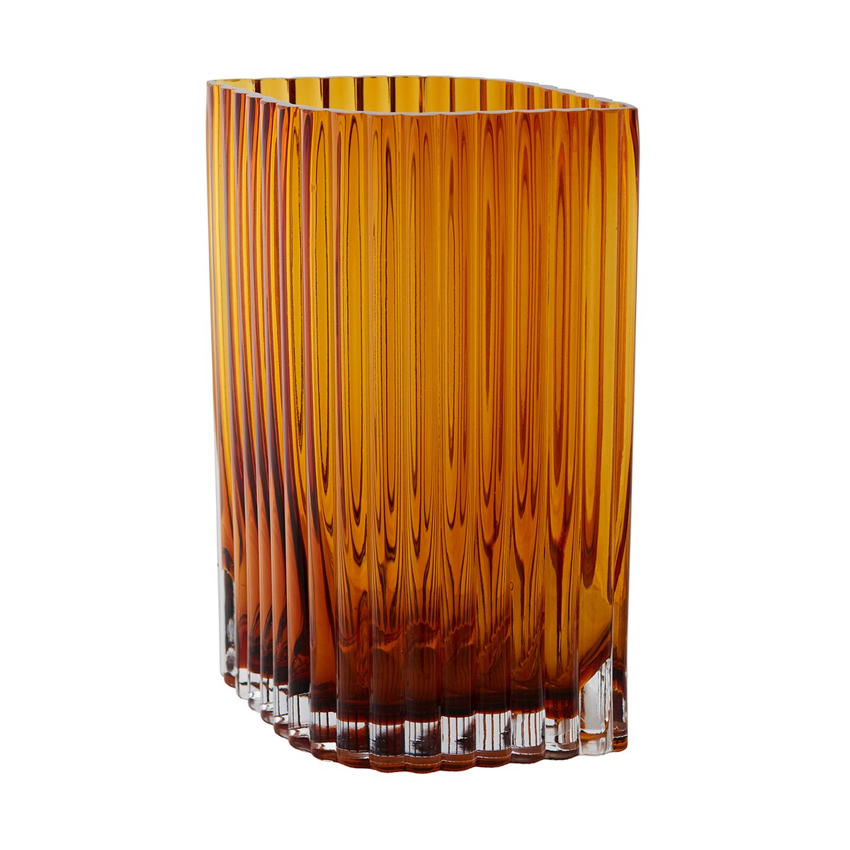 AYTM Folium vase 25 cm Amber