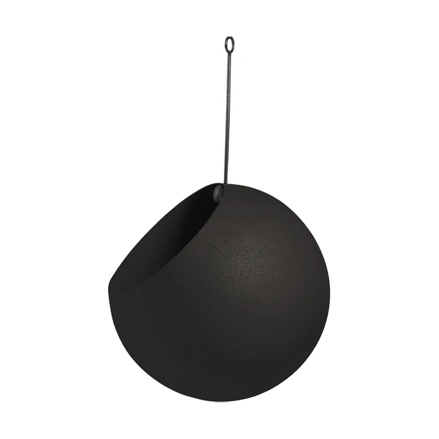 AYTM GLOBE hængende krukke Ø17 cm h28 cm Black