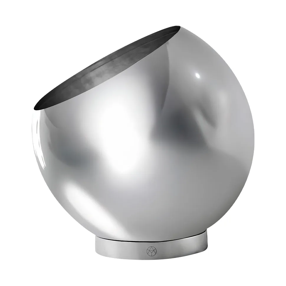 AYTM Globe urtepotte Ø17 cm Silver
