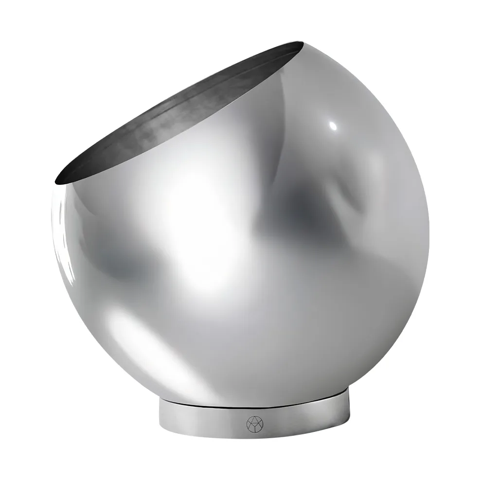 AYTM Globe urtepotte Ø21 cm Silver