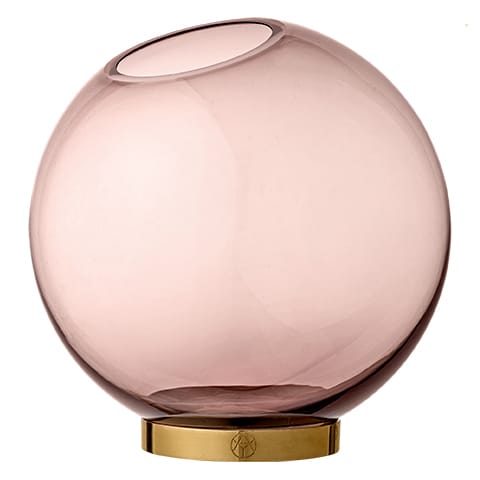 Globe vase large, pink-messing AYTM