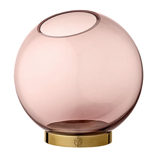 AYTM Globe vase medium rose-guld