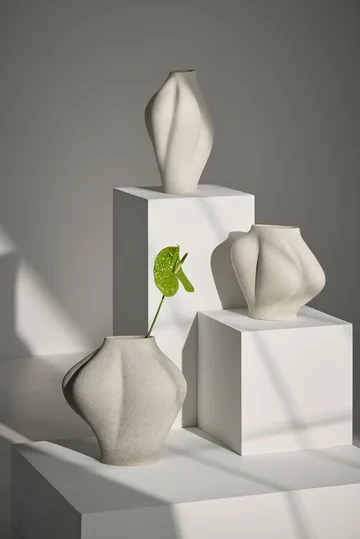 Saltare vase - Cream, Ø17x35 cm - AYTM