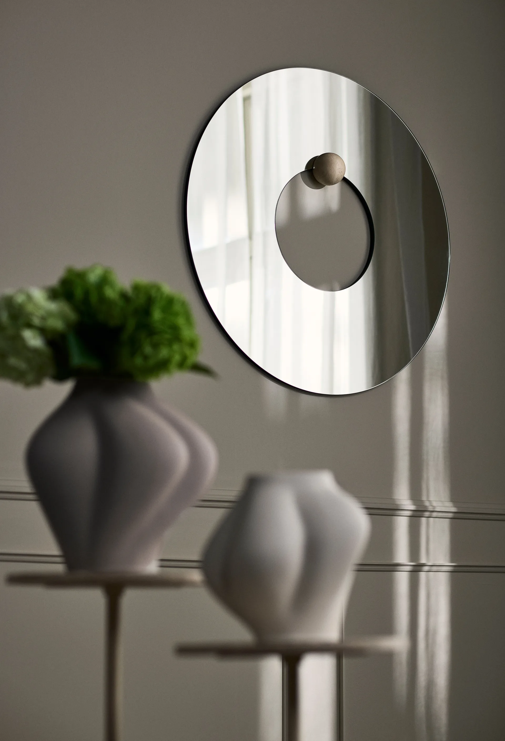 Saltare vase, Taupe, Ø13,8x30 cm AYTM