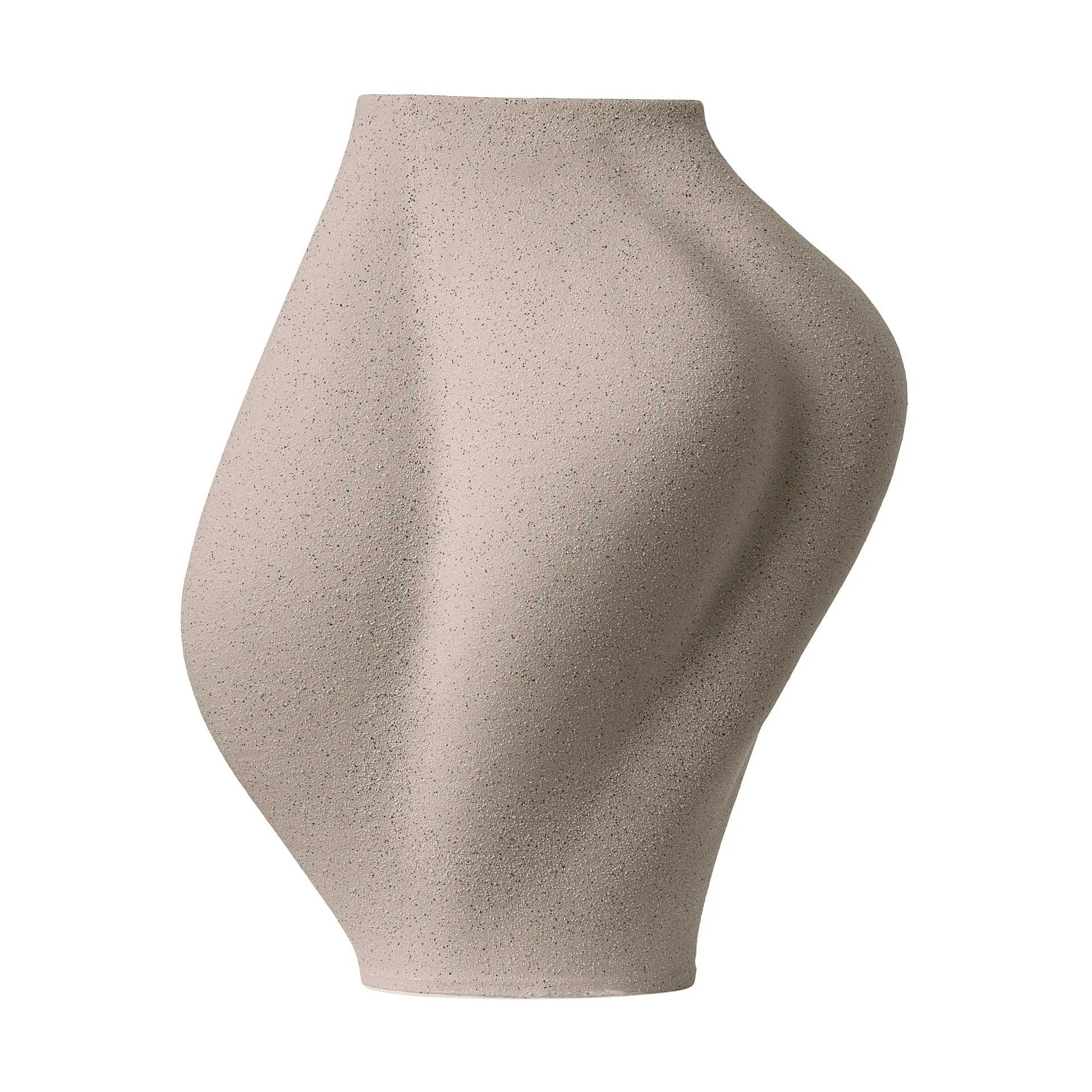 Saltare vase, Taupe, Ø17×35 cm AYTM
