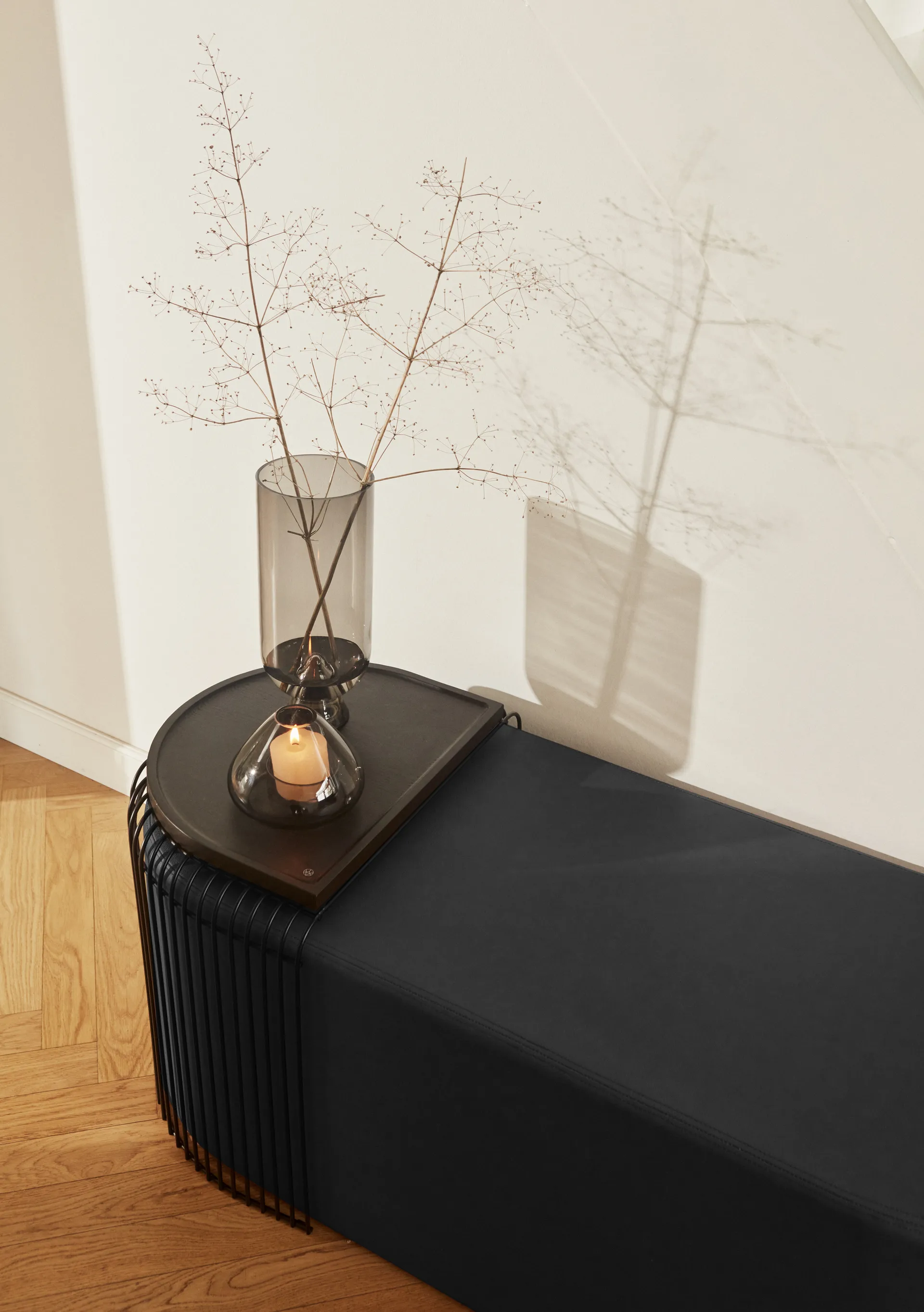 Sessio bakke afrundet 32x40 cm, Valnød AYTM