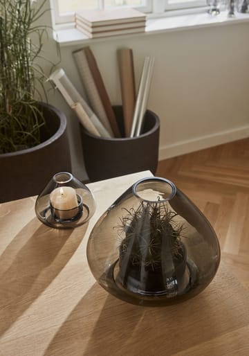 Uno lanterne/vase 21 cm - Sort - AYTM