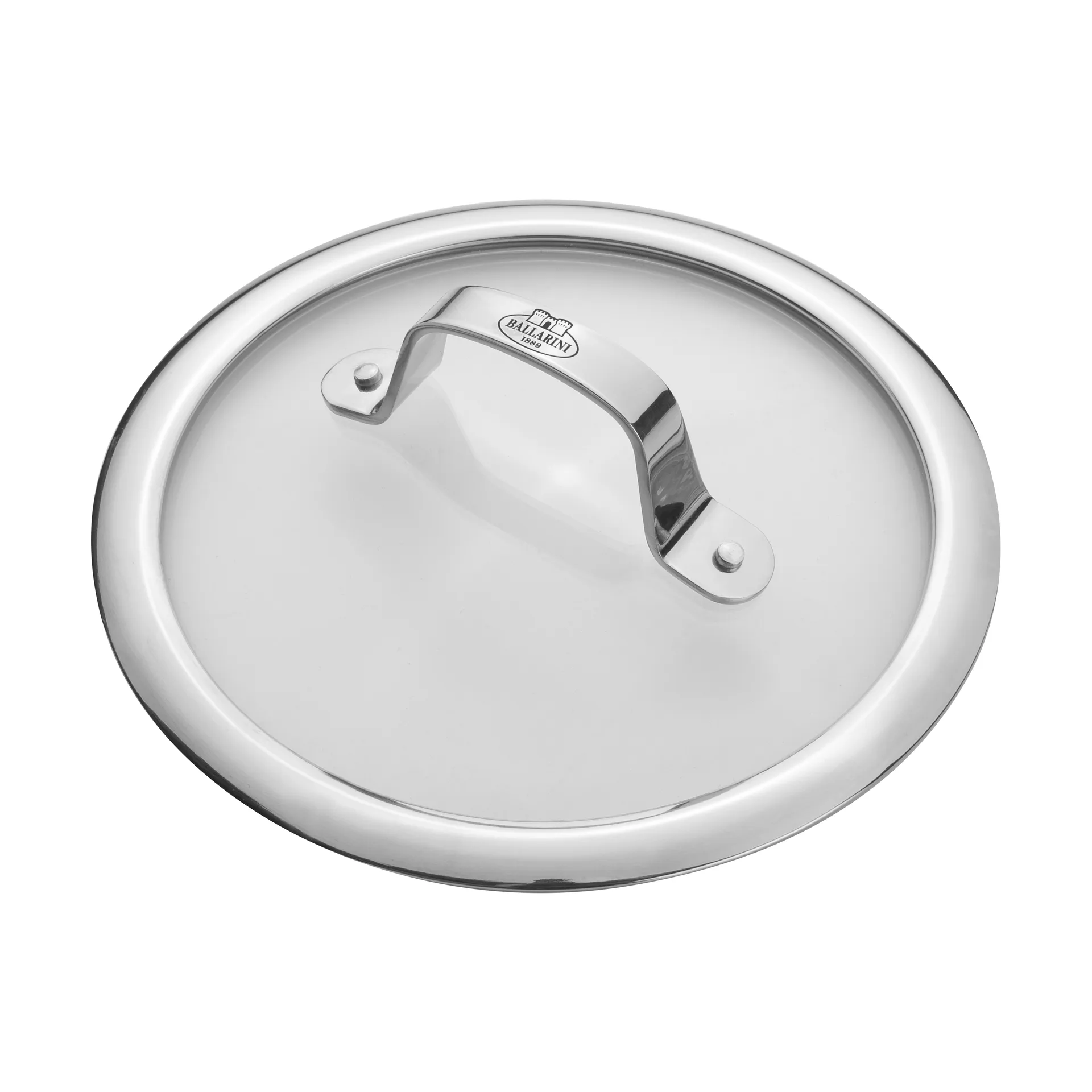 Ballarini glaslåg rustfrit håndtag, 18 cm Ballarini