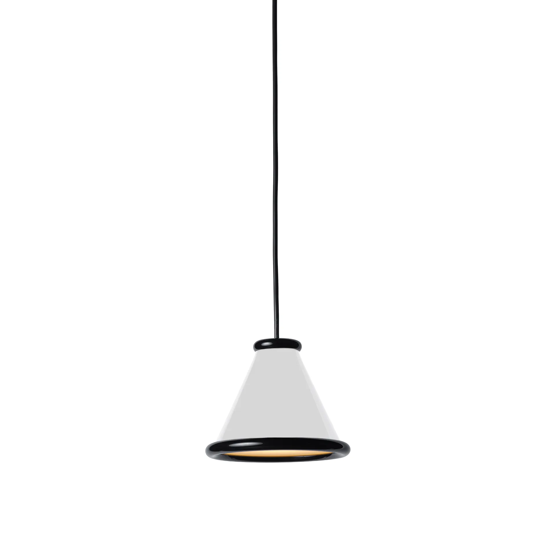Belle pendel Ø15 cm, Glossy white-glossy black Belid