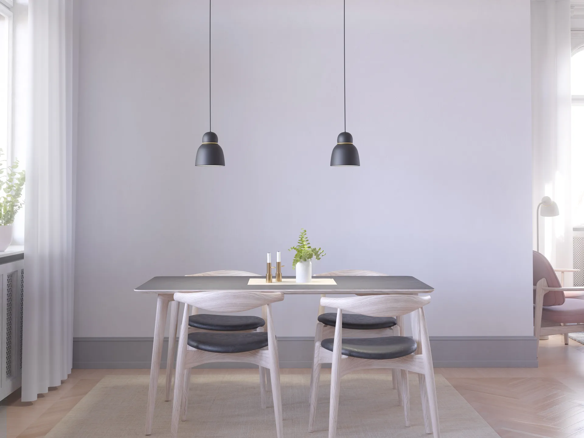 Bird pendel Ø17,3 cm, Sort-messing Belid