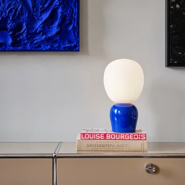Buddy bordlampe opalglas - Ultramarinblå - Belid