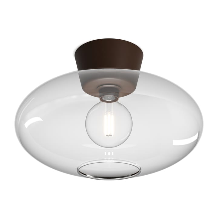 Bullo plafond XL klart glas Ø38 cm, Oxid Belid