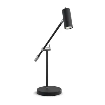 Cato bordlampe 48,5 cm - Matsort-sølv - Belid