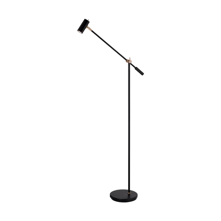 Cato gulvlampe 134 cm - Mat sort-messing - Belid