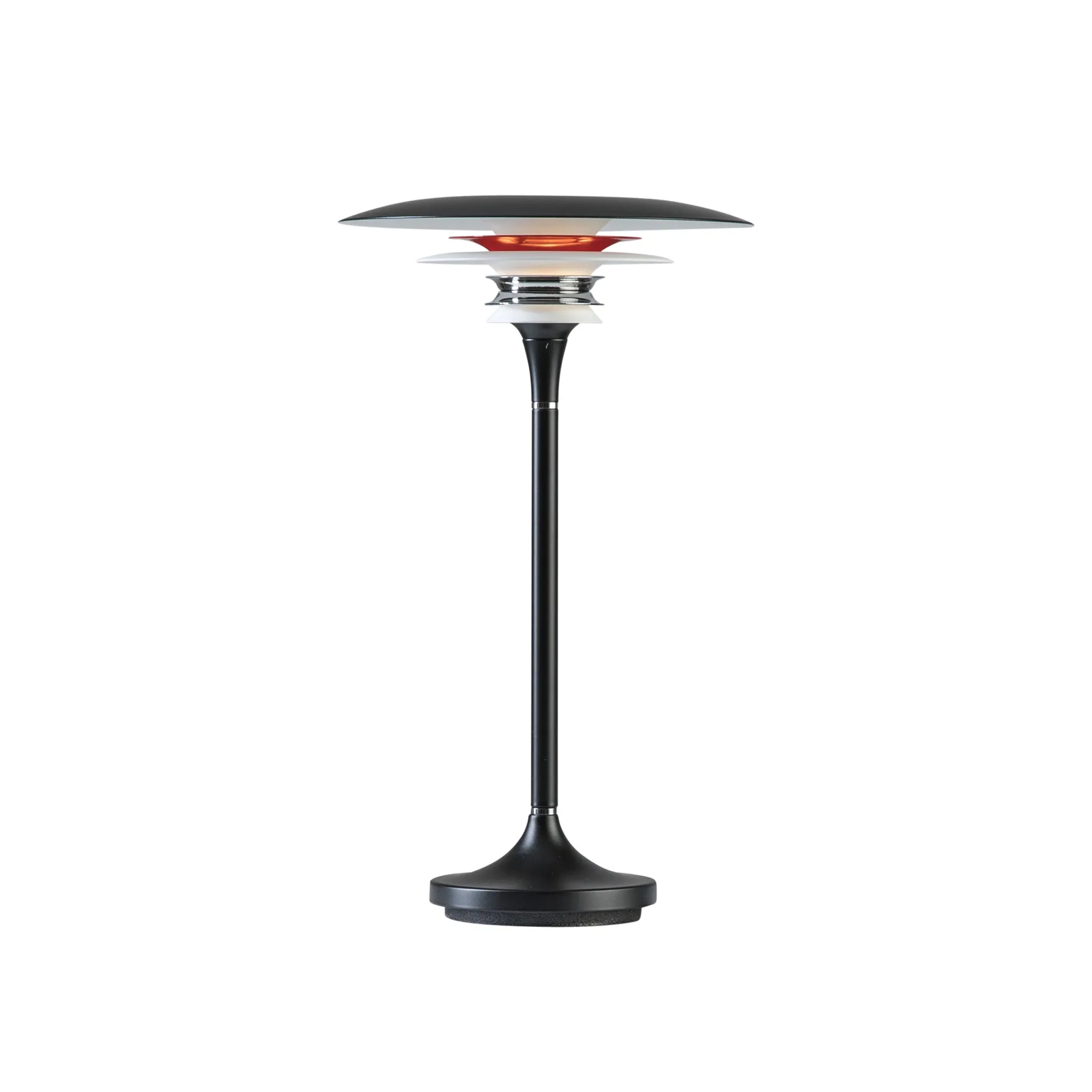 Diablo bordlampe Ø20 cm, Matsort/Blankrød  Belid