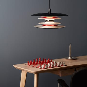 Diablo loftslampe Ø40 cm - Matsort/Blankrød - Belid