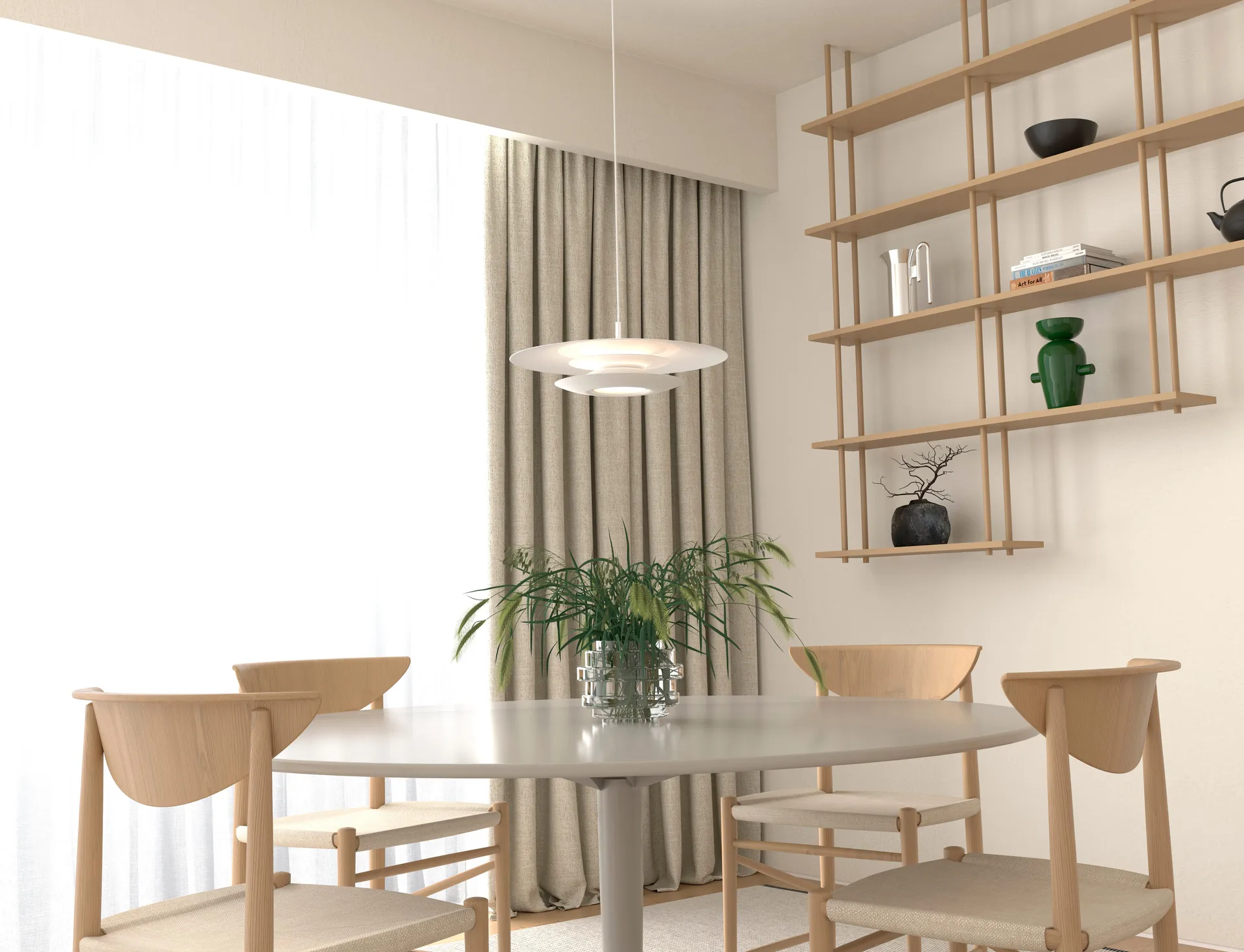 Eclipse loftslampe Ø 43 cm, Hvid Belid