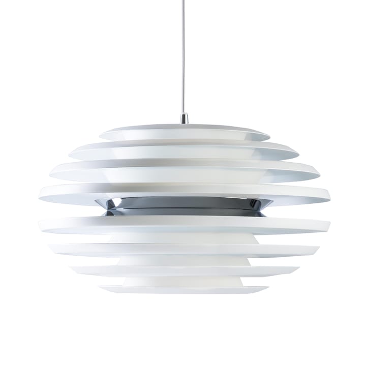 Ellipse loftlampe, mat hvid, krom Belid