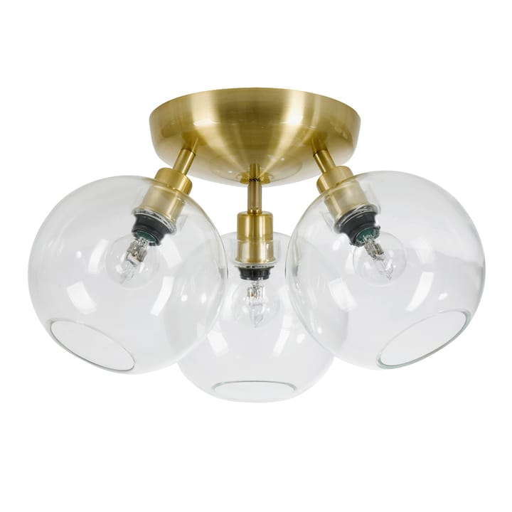 Gloria plafond Ø33 cm, Messing/Klar Belid