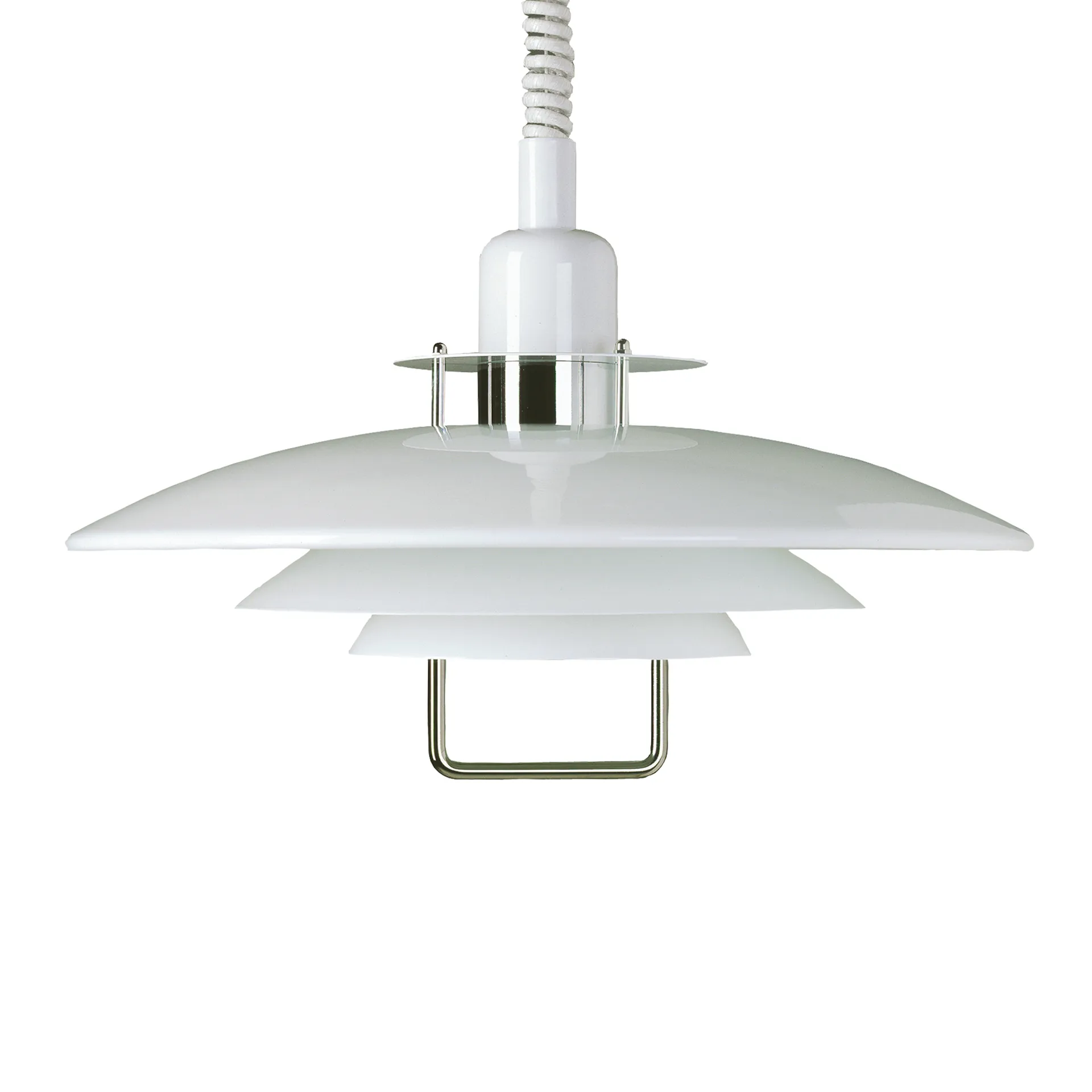 Primus II pendel Ø43 cm, Hvid/Krom Belid
