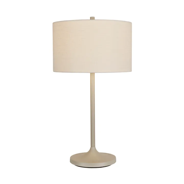 Soft bordlampe - Hør hvid-sand, Ø34x64 cm - Belid