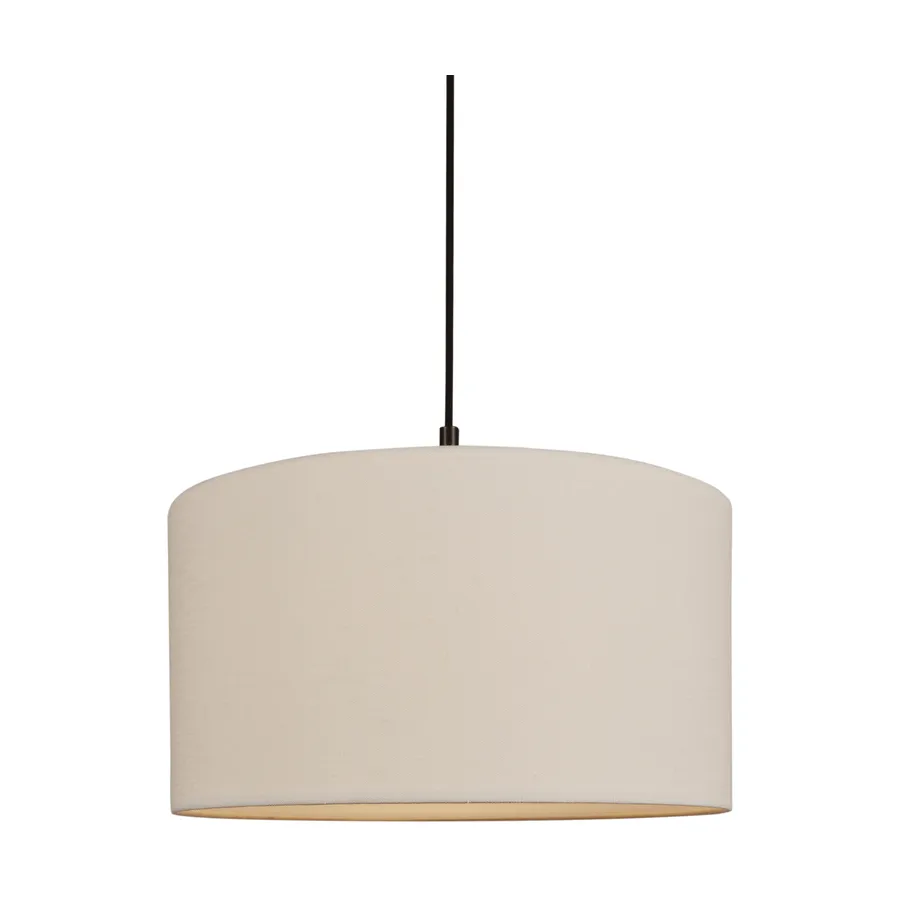 Soft pendel Ø40 cm, Hør hvid-metallic bronze, Ø44 cm Belid