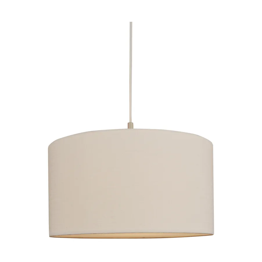 Soft pendel Ø40 cm, Linned hvid-sand, Ø44 cm Belid