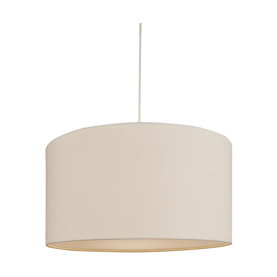 Soft pendel Ø40 cm, Linned hvid-sand, Ø60 cm Belid