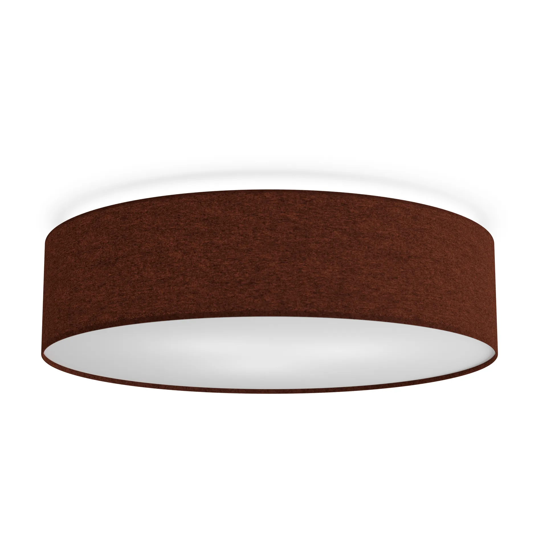 Soft plafond Ø60 cm, Rustrød uld Belid