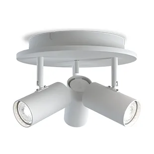 Tyson 3-spotlight Ø25 cm, Hvid Belid