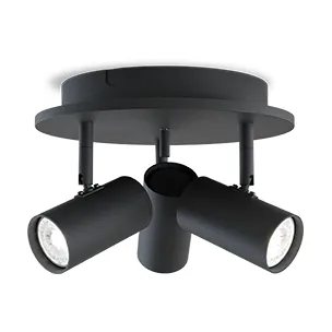 Tyson 3-spotlight Ø25 cm - Sort - Belid