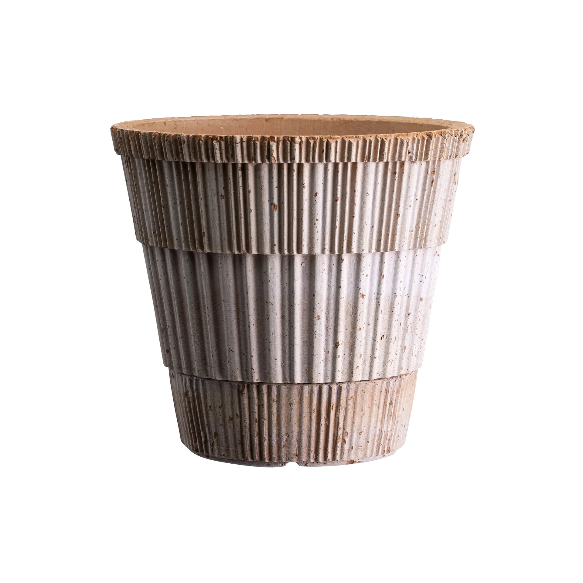 Atlas raw krukke med fad, Rosa, Ø14 cm Bergs Potter