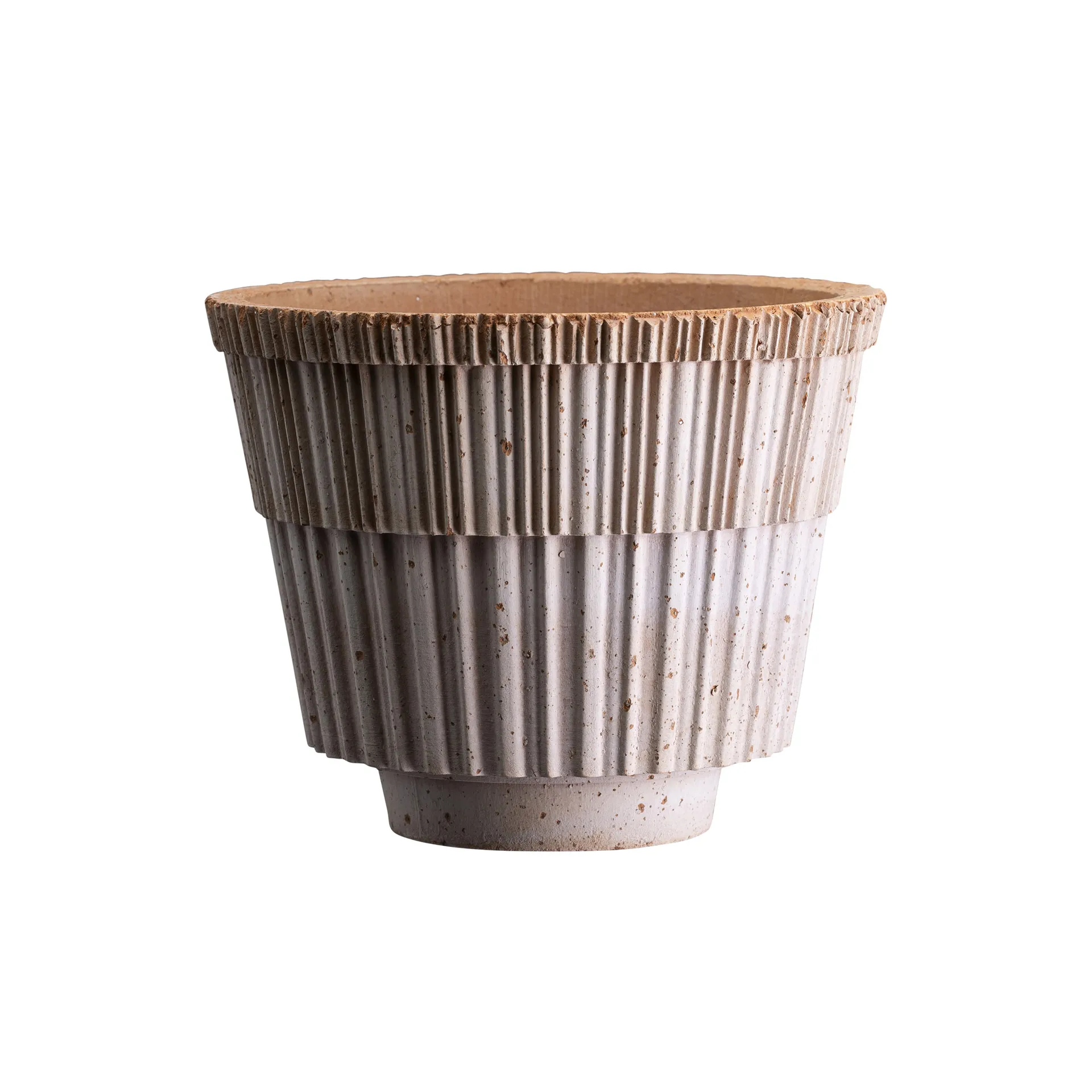 Atlas raw krukke med fad, Rosa, Ø16 cm Bergs Potter