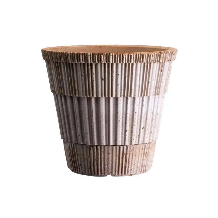 Atlas raw krukke med fad - Rosa, Ø18 cm - Bergs Potter